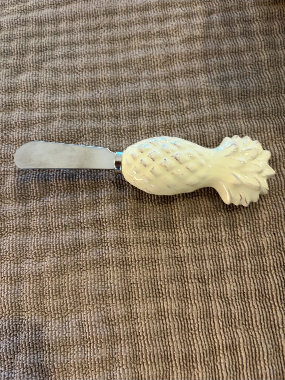 Boston International October Hill Ceramic Pineapple Dip Bowl & Spreader Set